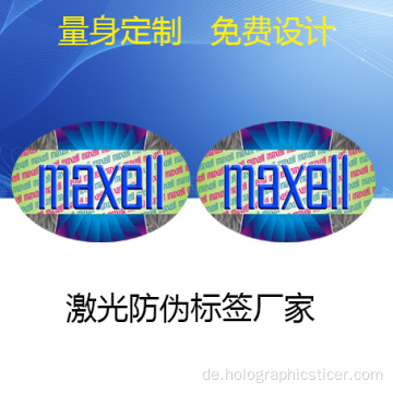 Laser Holographic PET Sicherheit Label Seal